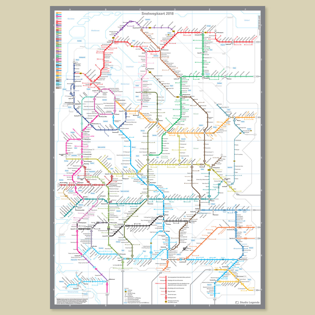 Dutch Highway Map (2018)