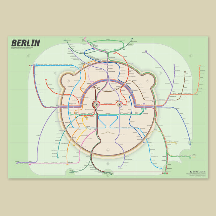 Berlin U-Bahn S-Bahn Map