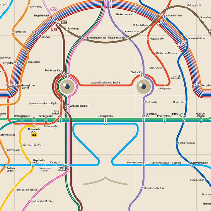 Berlin U-Bahn S-Bahn Map