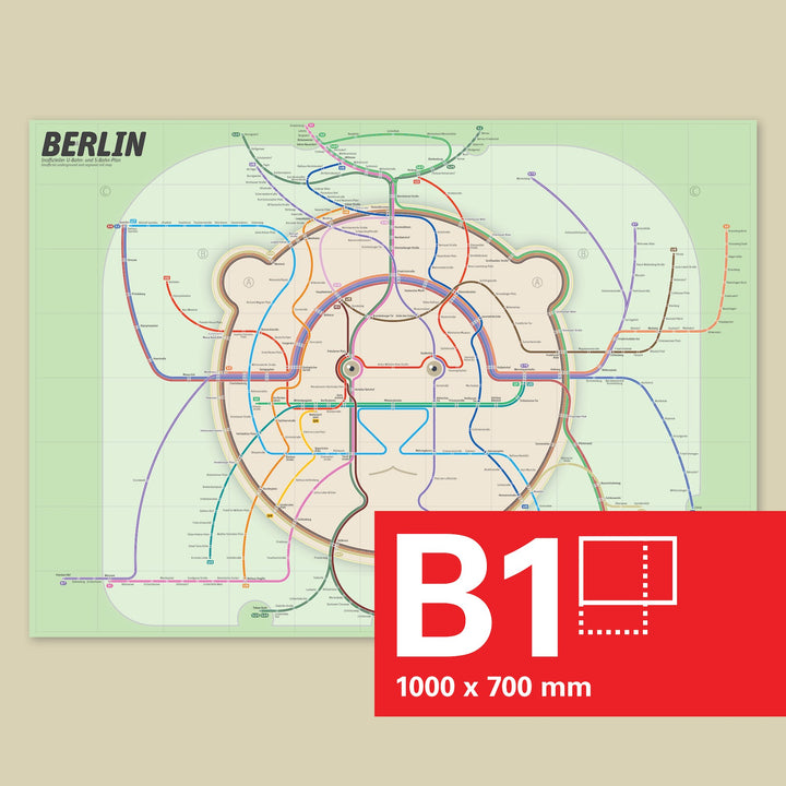 Berlin U-Bahn S-Bahn Map