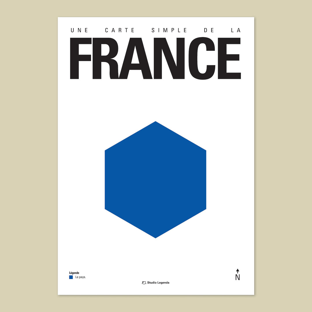 Minimalist France Map