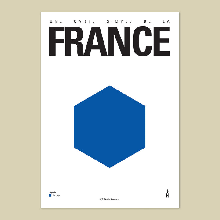 Minimalist France Map