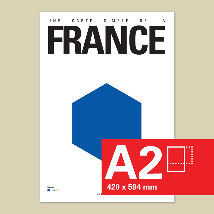 Minimalist France Map