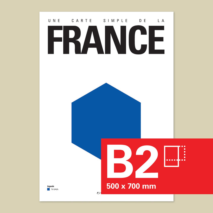 Minimalist France Map
