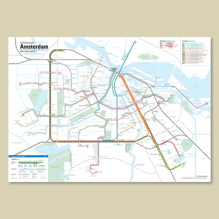 Spoorkaart Amsterdam