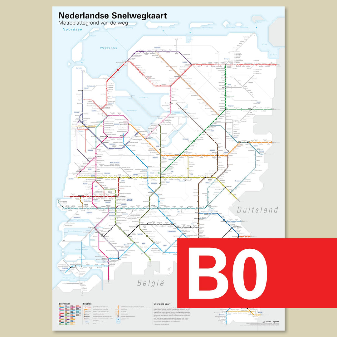 Nederlandse Snelwegkaart 2025
