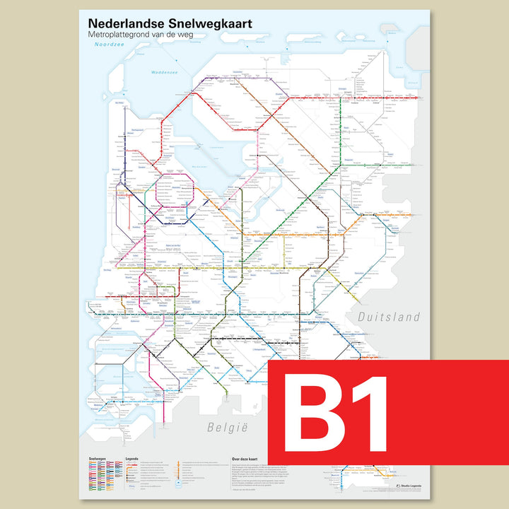 Nederlandse Snelwegkaart 2025